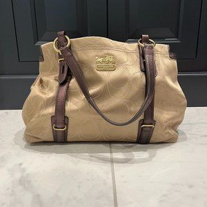 Gold Coach Signature Handbag